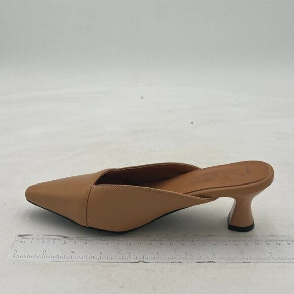 Women's Pointed Toe Comfy Kitten Mules Low Heels Slip On Backless Pumps Slide Sa - Picture 2 of 8